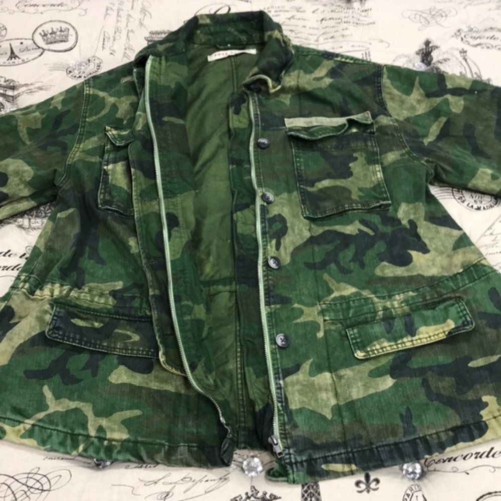 FREE PEOPLE Lightweight Jacket In Camo-green - Picture 6 of 11